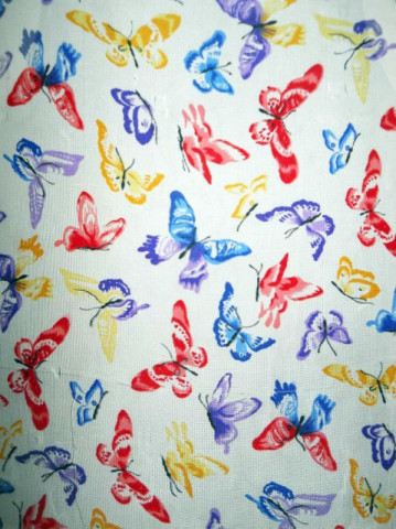 Esarfa retro print fluturi anii '80