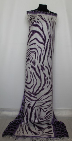 Fular / sal animal print violet anii '90