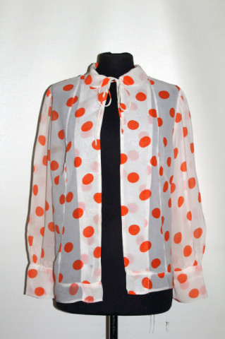 Jachetă buline portocalii anii 30