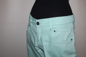 Jeans verde-apă – vintage anii ’90 - Img 6