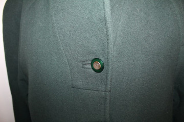 Palton retro verde inchis anii '80
