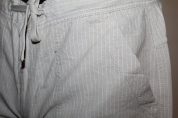 Pantaloni grej cu dungi verticale – retro repro anii ’80 - Img 7