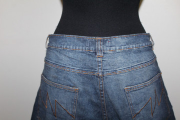 Pantaloni scurți jeans – retro repro anii ’70 - Img 4