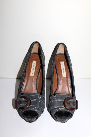 Peep toe albastru petrol - Img 2