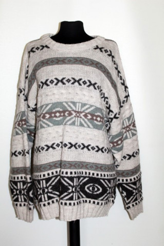 Pulover retro model geometric anii '80