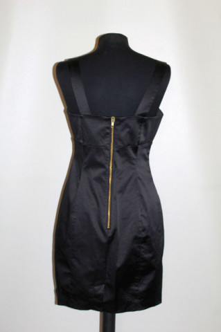 Rochie bandage neagră – retro body-con repro anii ’80 - Img 2