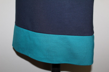 Rochie bicolora din jerse repro anii '60