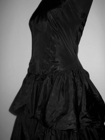 Rochie de ocazie din moar negru anii '80