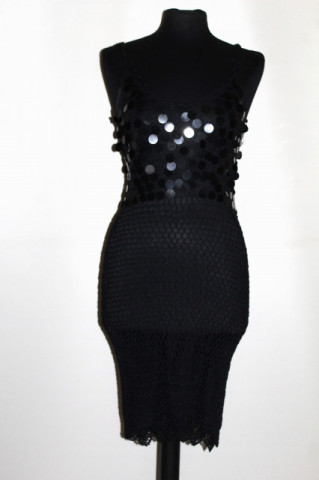 Rochie de ocazie paiete negre anii ’90
