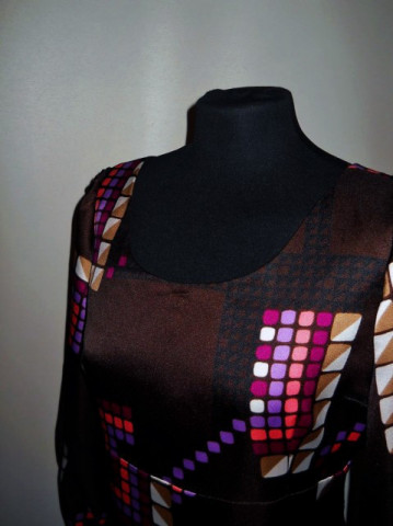 Rochie de ocazie print geometric anii '70