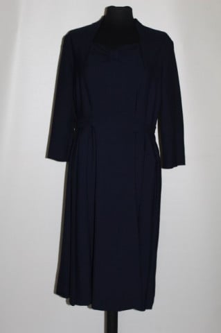 Rochie din stofa bleumarin anii '50