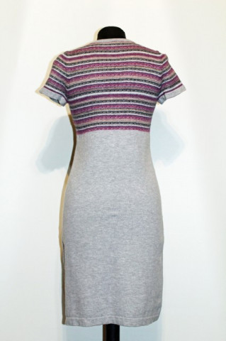 Rochie din tricot gri repro anii '70