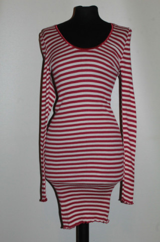 Rochie dungi orizontale Culture din mătase & bumbac – retro nautic cu vibe boho