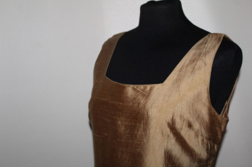 Rochie maro bronz repro anii 60