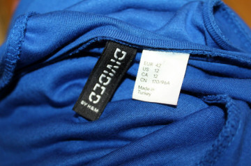 Rochie maxi albastru cerneală repro anii 70