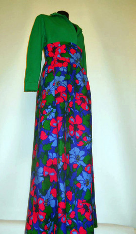 Rochie maxi vintage "Lilly Pulitzer" anii '70