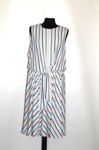 Rochie pastel în dungi Tommy Hilfiger – stil casual feminin