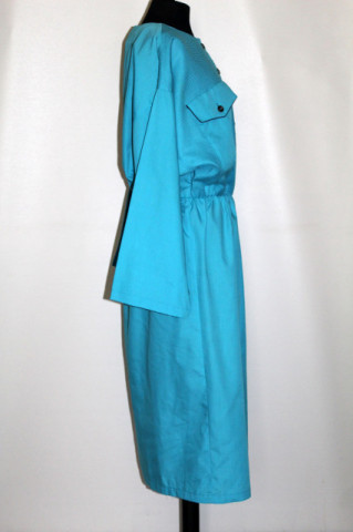 Rochie retro turcoaz anii 80