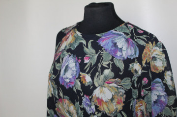 Rochie talie joasă cu print floral – retro anii ’80 - Img 6