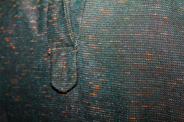 Rochie vintage din stofa verde muschi anii '50