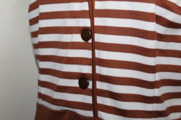 Rochie vintage maro cu dungi – anii ’70, Rimond Italia - Img 6