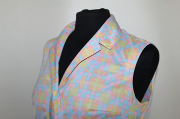 Rochie vintage print grafic pastel anii ‘60 - Img 6