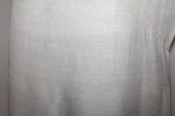 Rochie vintage șantung ivoire anii ’50-’60 – mătase naturală, dantelă manuală - Img 7