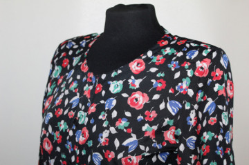 Taior vintage negru cu peplum Cacharel – rafinament retro anii ’80 - Img 5