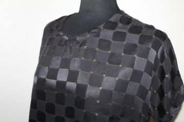 Bluza carouri și lame – vintage anii ’60 - Img 4