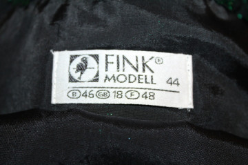 Bluza de ocazie Fink Modell bicolor verde‑negru – retro anii ’80 - Img 6