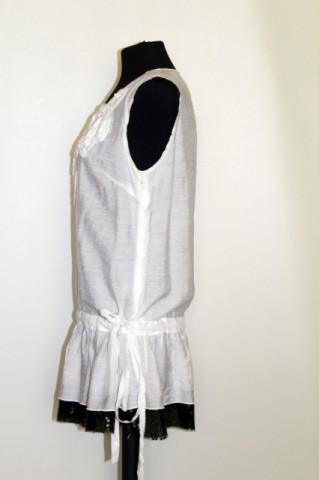 Bluza din organdi si paiete repro anii '70