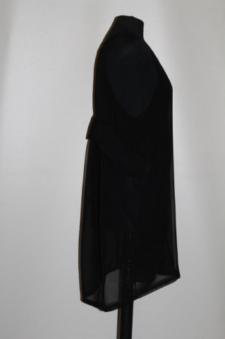 Bluza din voal negru – vintage minimalist - Img 3