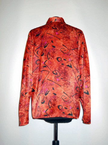 Camasa retro maro print grafic anii '80