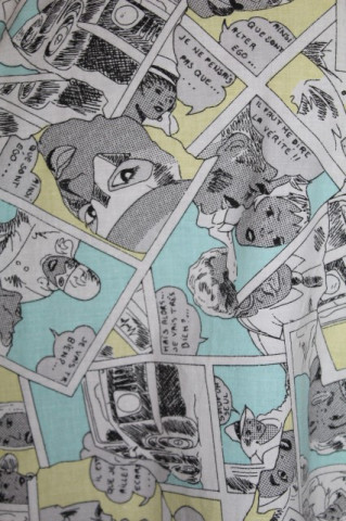Cămașă retro print benzi desenate anii 80