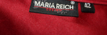 Cămașă roșie retro Maria Reich – catifelată, anii ’90 - Img 4