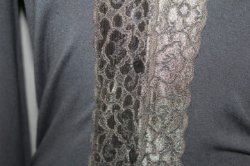 Cardigan gri Naf Naf – vintage anii ’90, casual chic - Img 6