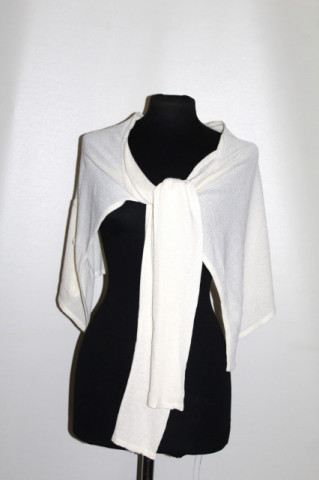 Cardigan vintage Philomena Christ – tricot ivoire minimalist, designer european