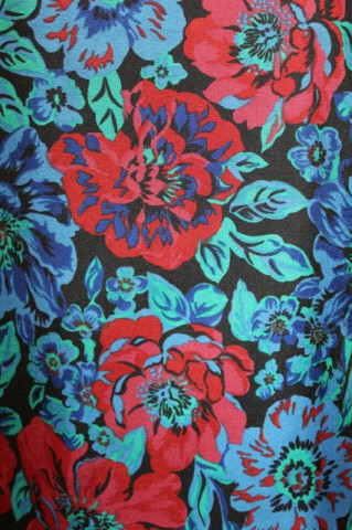 Esarfa print floral "Sarah Coventry" anii '70