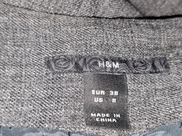 Fustă clasică gri H&M din stofă - Img 6