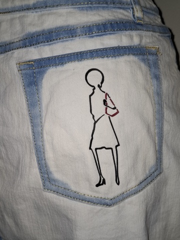 Fustă denim Fubu anii ’90 – bleu deschis, prespălată, vintage - Img 4