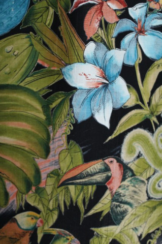 Fusta jungle print papagali anii '80