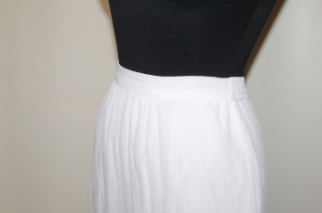 Fustă maxi albă Mango – crepe georgette, stil fluid - Img 5