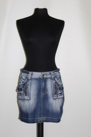 Fustă mini jeans Hikaryo anii 90