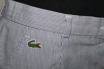 Fustă stil nautic Lacoste – dungi albastre retro ’90 - Img 6