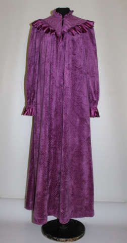 Halat lounge vintage Gilligan O’Malley – anii ’70, catifea violet