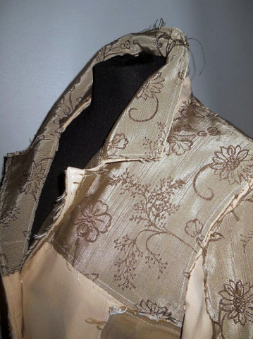 Jacheta retro aplicatii jacquard anii '90