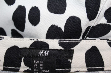 Pantaloni animal print alb cu negru – denim skinny  - Img 8