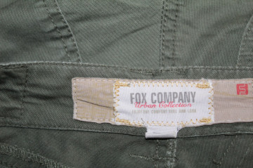 Pantaloni stil army Fox Company – vintage kaki, skinny - Img 8