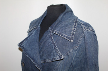 Pardesiu din denim vintage Repeat – anii ’90, casual retro - Img 6