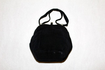 Poseta vintage din crepe negru anii '20